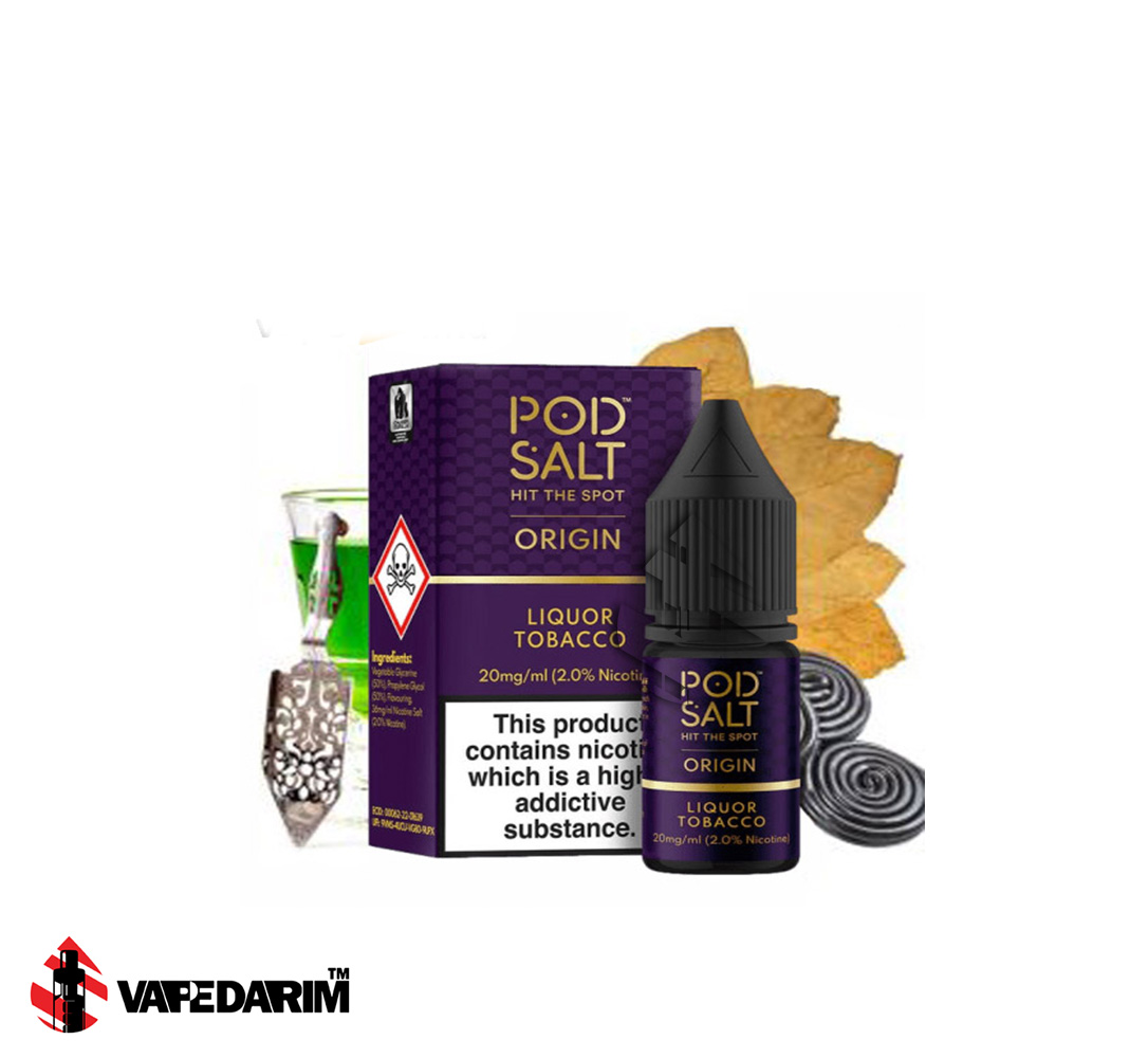 سالت نیکوتین تنباکو لیکور پاد سالت Pod Salt Liquor Tobacco 30 ML |ویپ داریم سالت نیکوتین تنباکو لیکور پاد سالت Pod Salt Liquor Tobacco 30 ML |ویپ داریم
