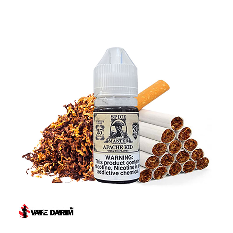 سالت اسپایس مستر سیگار تنباکویی|SPICE MASTER APACHE KID 30ML |ویپ داریم سالت اسپایس مستر سیگار تنباکویی|SPICE MASTER APACHE KID 30ML |ویپ داریم