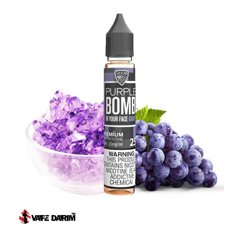 سالت ویگاد بمب انگور VGOD PURPLE BOMB SALT 30ML |ویپ داریم سالت ویگاد بمب انگور VGOD PURPLE BOMB SALT 30ML |ویپ داریم