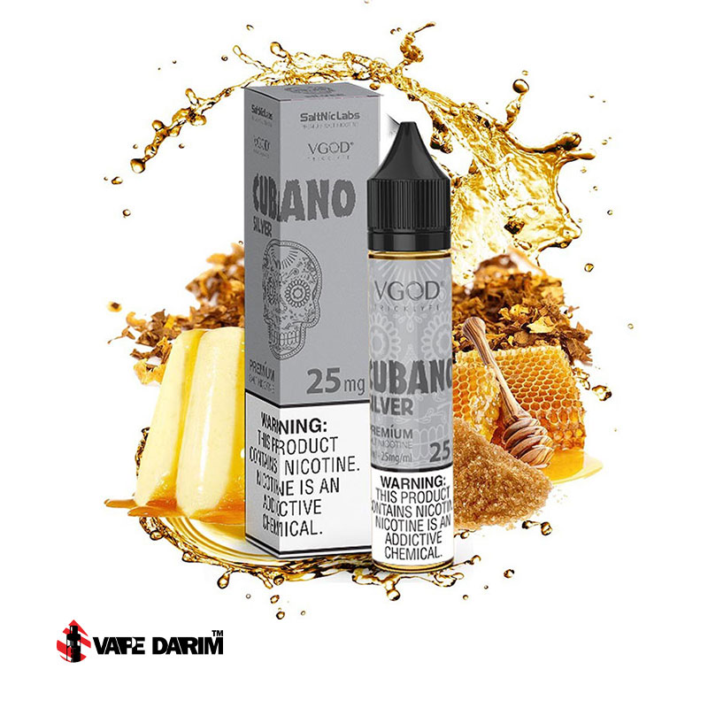 سالت ویگاد تنباکو عسل VGOD CUBANO SILVER SALT 30ML |ویپ داریم سالت ویگاد تنباکو عسل VGOD CUBANO SILVER SALT 30ML |ویپ داریم