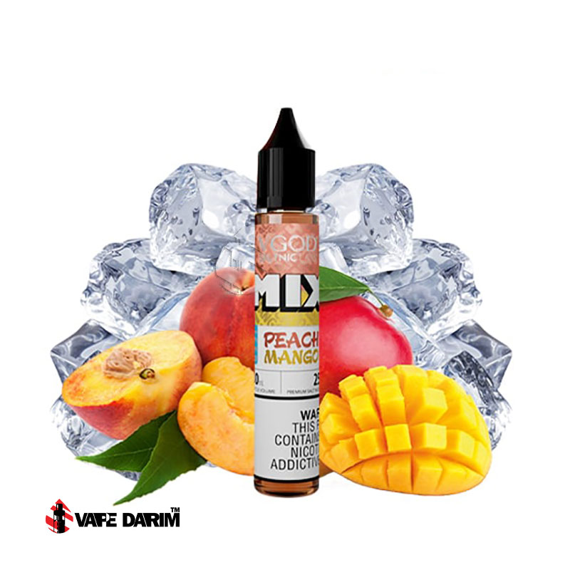 Vgod Mango Peach Ice ویگاد انبه هلو یخ |ویپ داریم سالت ویگاد انبه هلو یخ VGOD Mix Mango Peach Ice SALT 30ML |ویپ داریم