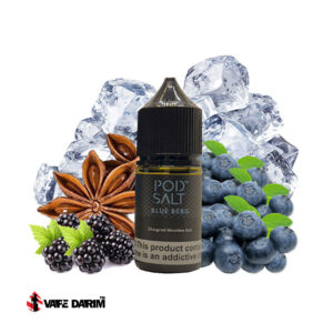 سالت نیکوتین بلوبری تمشک یخ پاد سالت Pod Salt Blue Berg 30 ML |ویپ داریم