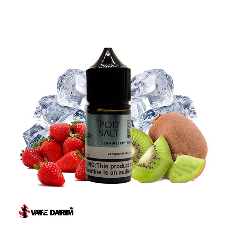PODSALTS-STRAWBERRY-KIWI-ICE |ویپ داریم سالت نیکوتین توت فرنگی کیوی یخ پادسالت Pod Salt Strawberry Kiwi Ice Pacha MAMA |ویپ داریم