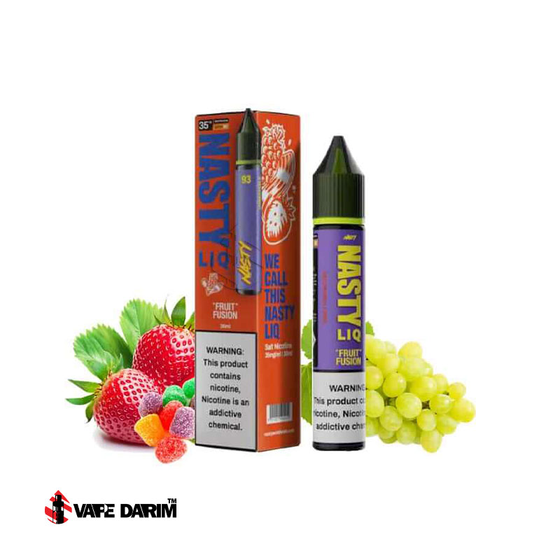 سالت-توت-فرنگی-انگور-پاستیل-نستی |ویپ داریم سالت توت فرنگی انگور پاستیل نستی |Nasty liq Fruit Fusion |ویپ داریم