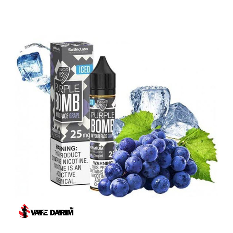سالت-ویگاد-انگور-یخ |ویپ داریم سالت ویگاد بمب انگور یخ VGOD PURPLE BOMB Ice SALT 30ML |ویپ داریم