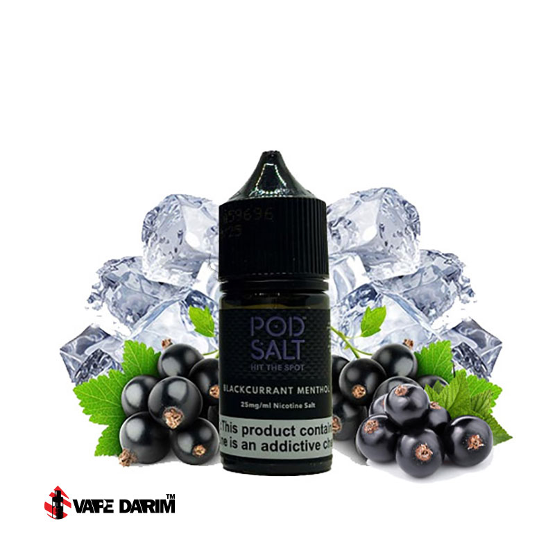 Blackkurrant Menthol Pod Salt 30 Ml |ویپ داریم سالت انگور فرنگی یخ پاد سالت Pod Salt BLACKCURRANT MENTHOL |ویپ داریم