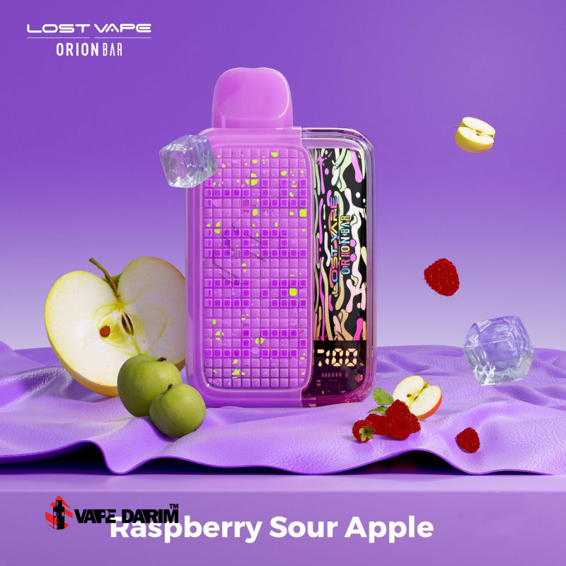 Orion Bar Raspbweey Sour Apple |ویپ داریم پاد شاتوت سیب ترش لاست ویپ Orion Bar Raspberry Sour Apple 10K |ویپ داریم
