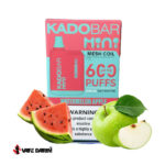 خرید پاد یکبار مصرف هندوانه سیب کادوبار مینی | Kadobar Mini WATERMELON APPLE 600 Puff |ویپ داریم