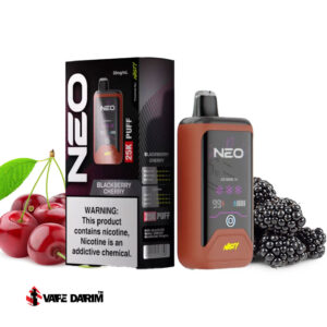 خرید پاد یکبار مصرف گیلاس شاتوت نستی نئو |Nasty Neo Blackberry Cherry 25K |ویپ داریم