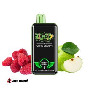 خرید پاد یکبار مصرف سیب ترش شاتوت کریس برون |Chris Brown Sour Apple Raspberry 15K |ویپ داریم